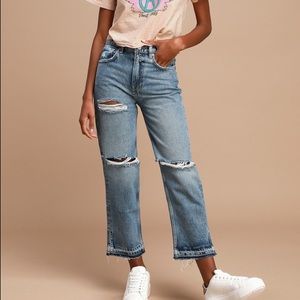 Free people light wash jeans
